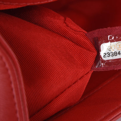 Chanel Lambskin Quilted Medium Boy Flap Red 7 of 8