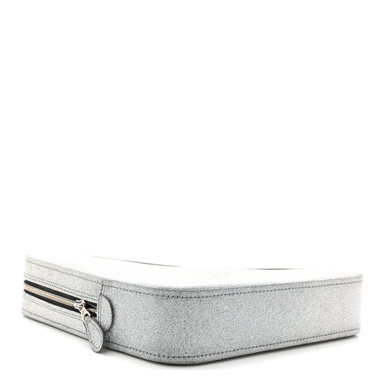 Balenciaga Glitter M Triangle Pouch Argent Black 4 of 10