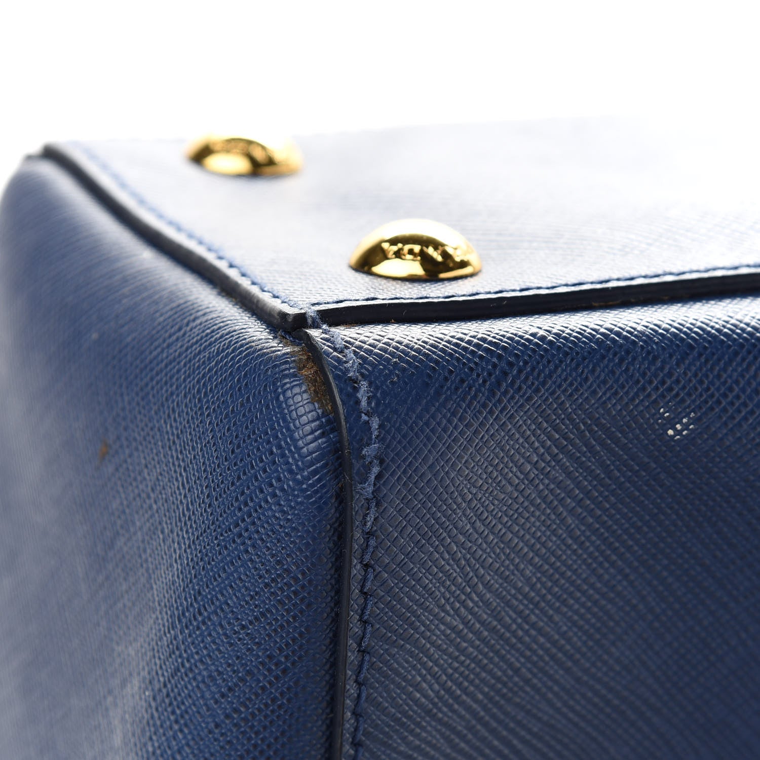 Prada Saffiano Lux Double Handle Shopping Tote Bluette 8 of 10