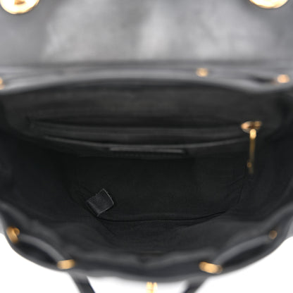 Chanel Calfskin Chevron Quilted Small Urban Spirit Backpack Black 5 of 12