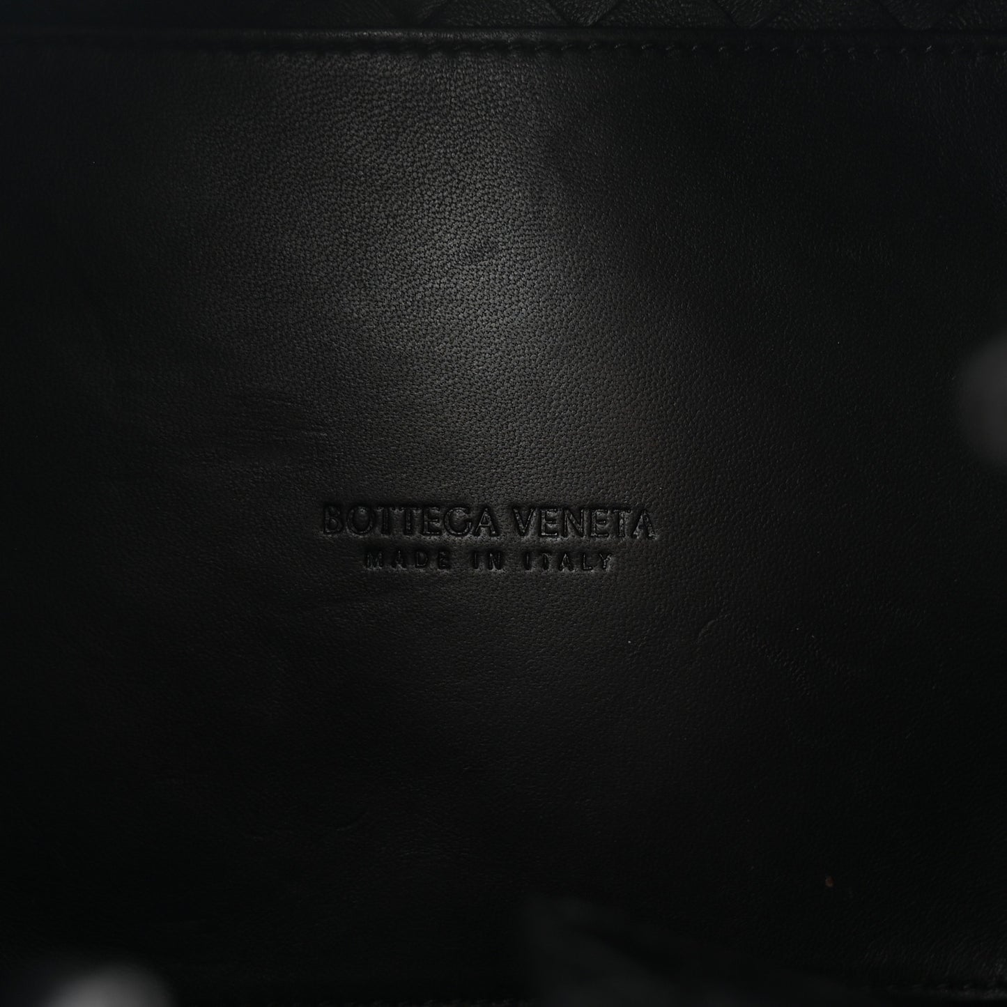 Nappa Intrecciato Small Parachute Shoulder Bag Black