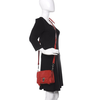 Proenza Schouler Lambskin PS1 Mini Crossbody Bag Red 2 of 13