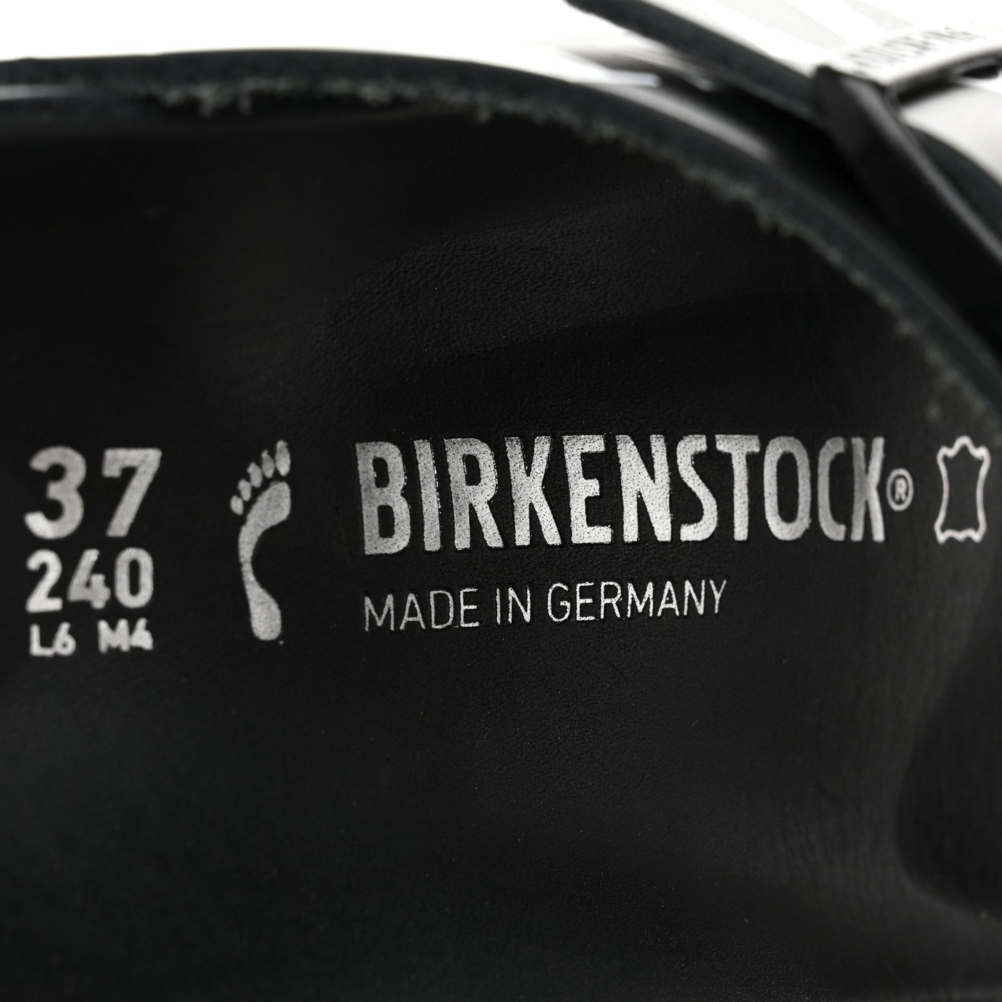 Calfskin VLTN Birkenstock Slide Sandals 37 Black