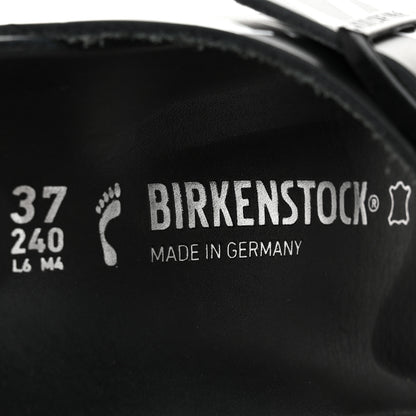 Valentino Garavani Calfskin VLTN Birkenstock Slide Sandals 37 Black 7 of 11