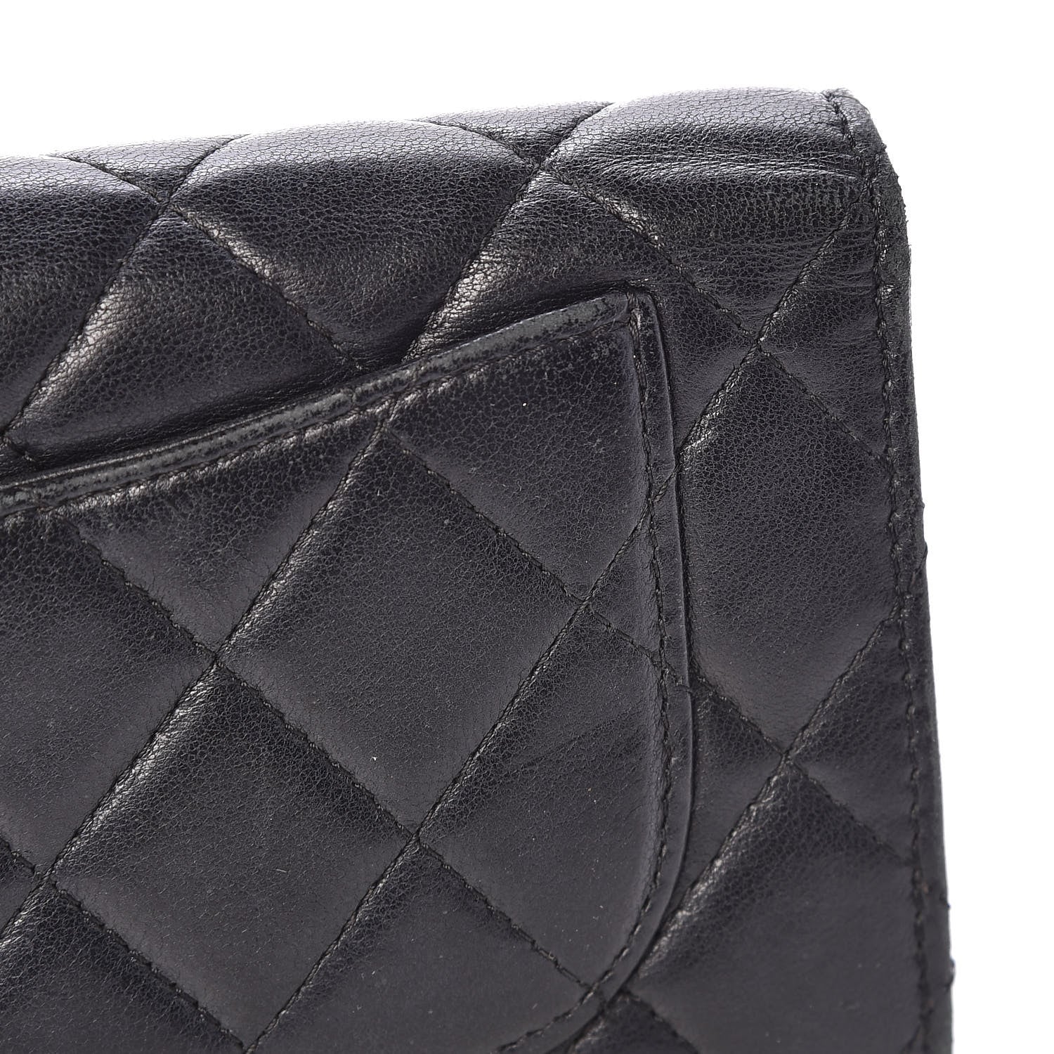 Chanel Lambskin Quilted Yen Wallet Black 17 of 17