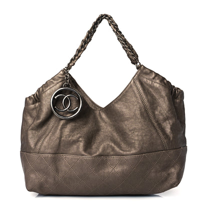 Chanel Metallic Calfskin Baby Coco Cabas Bronze 3 of 13