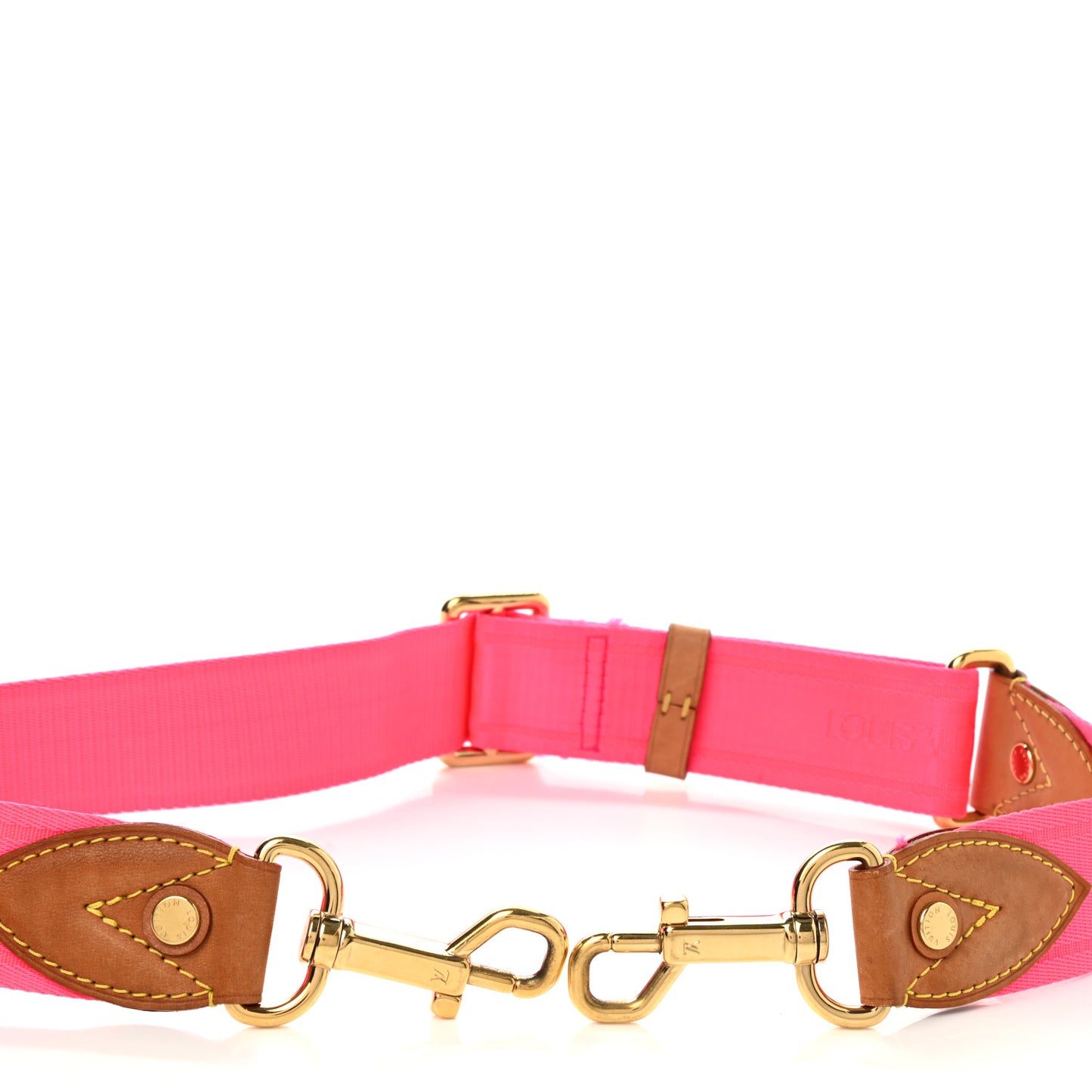 Jacquard Monogram Adjustable Shoulder Strap Pink