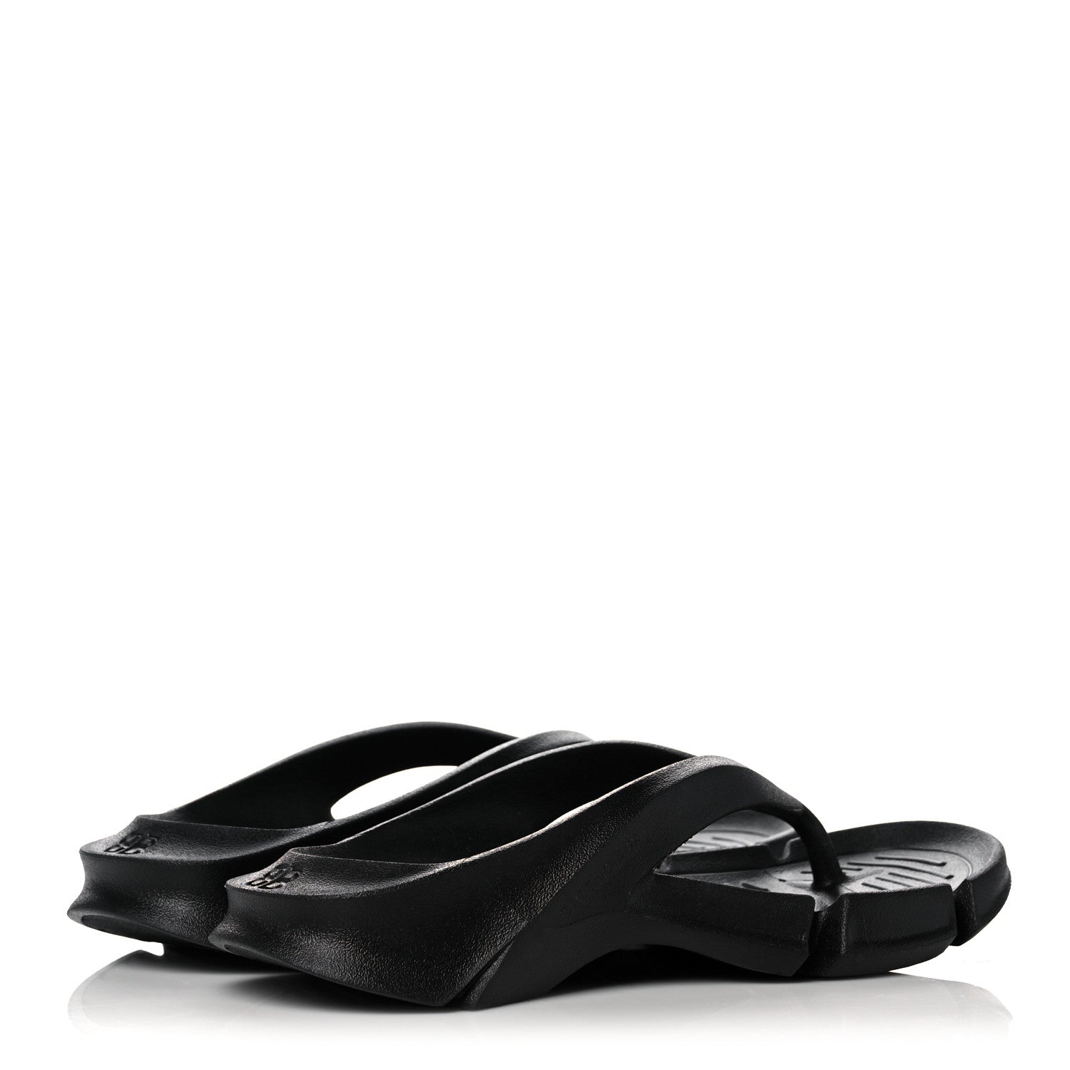 Balenciaga Rubber Womens Mold Thong Sandals 37 Black 4 of 7