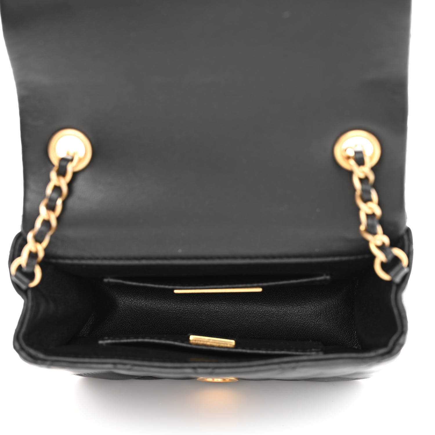 Chanel Lambskin Quilted Crystal CC Mini Flap Black 5 of 10