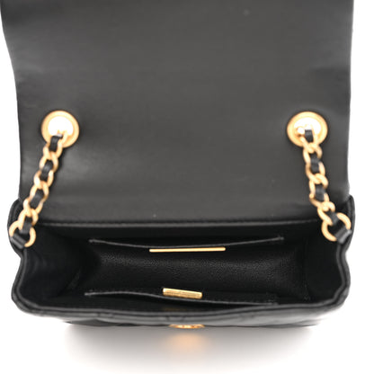 Chanel Lambskin Quilted Crystal CC Mini Flap Black 5 of 10