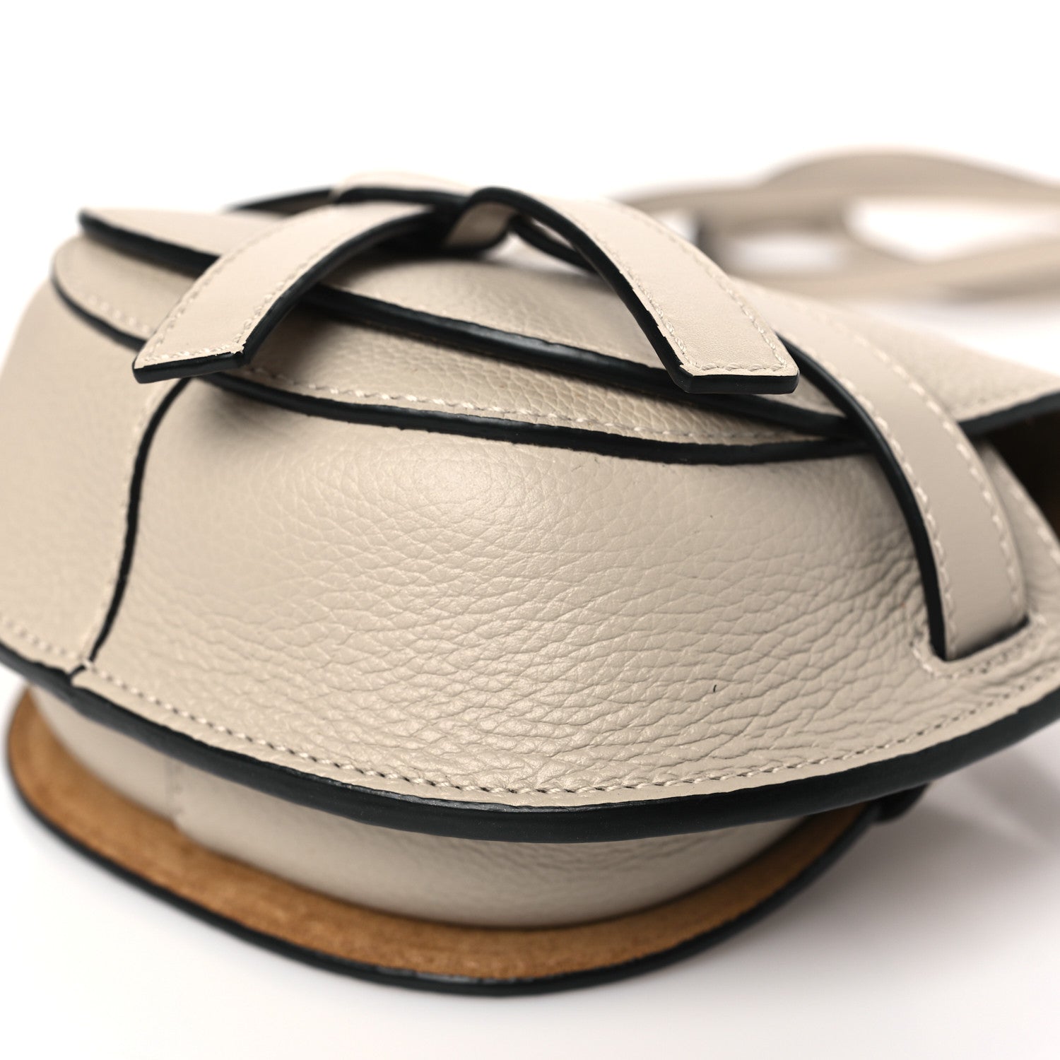 Loewe Grained Calfskin Mini Gate Crossbody Bag Light Oat 9 of 9