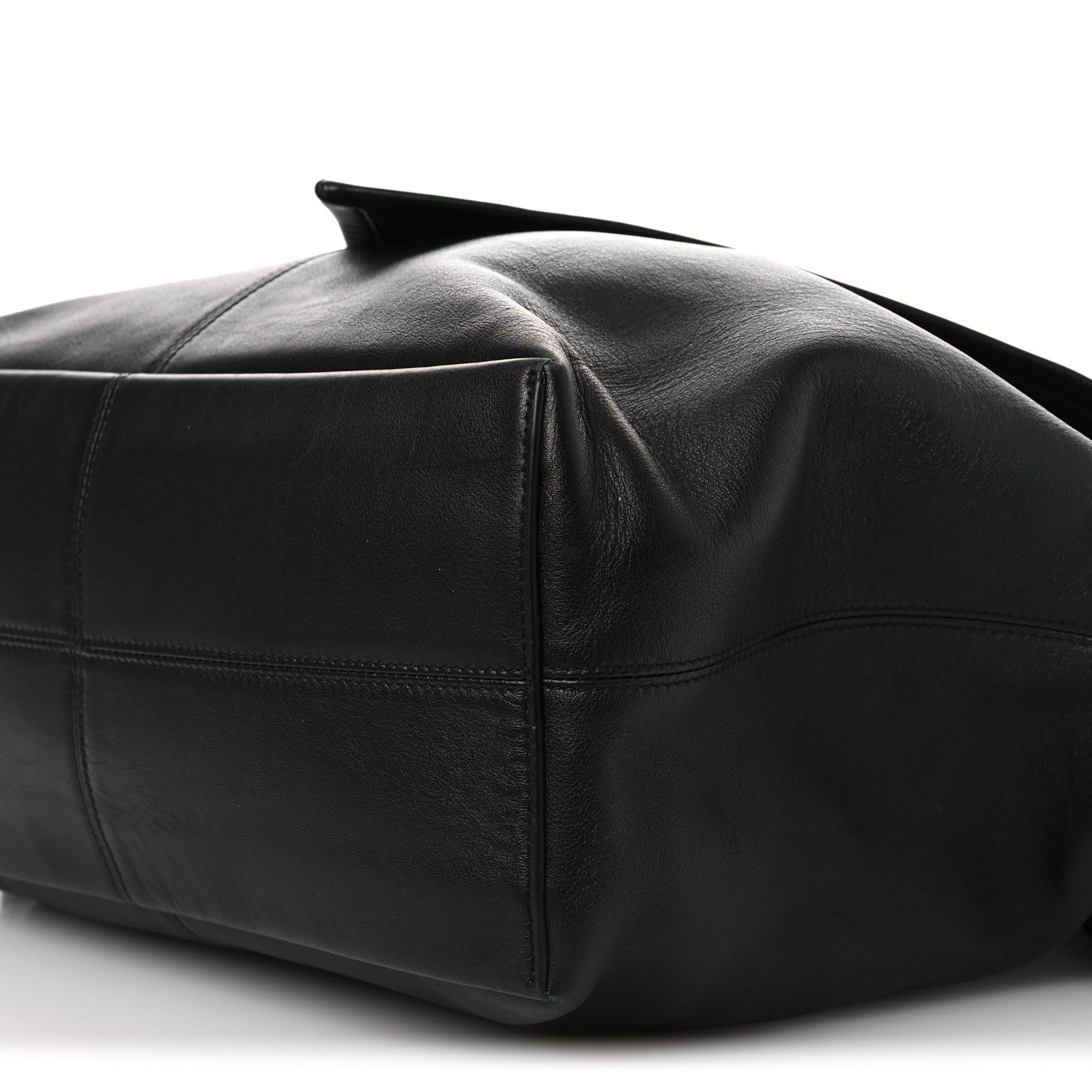 Bottega Veneta Silky Calfskin Medium Sawyer Messenger Bag Black 10 of 14