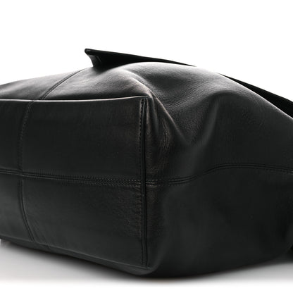 Bottega Veneta Silky Calfskin Medium Sawyer Messenger Bag Black 10 of 14