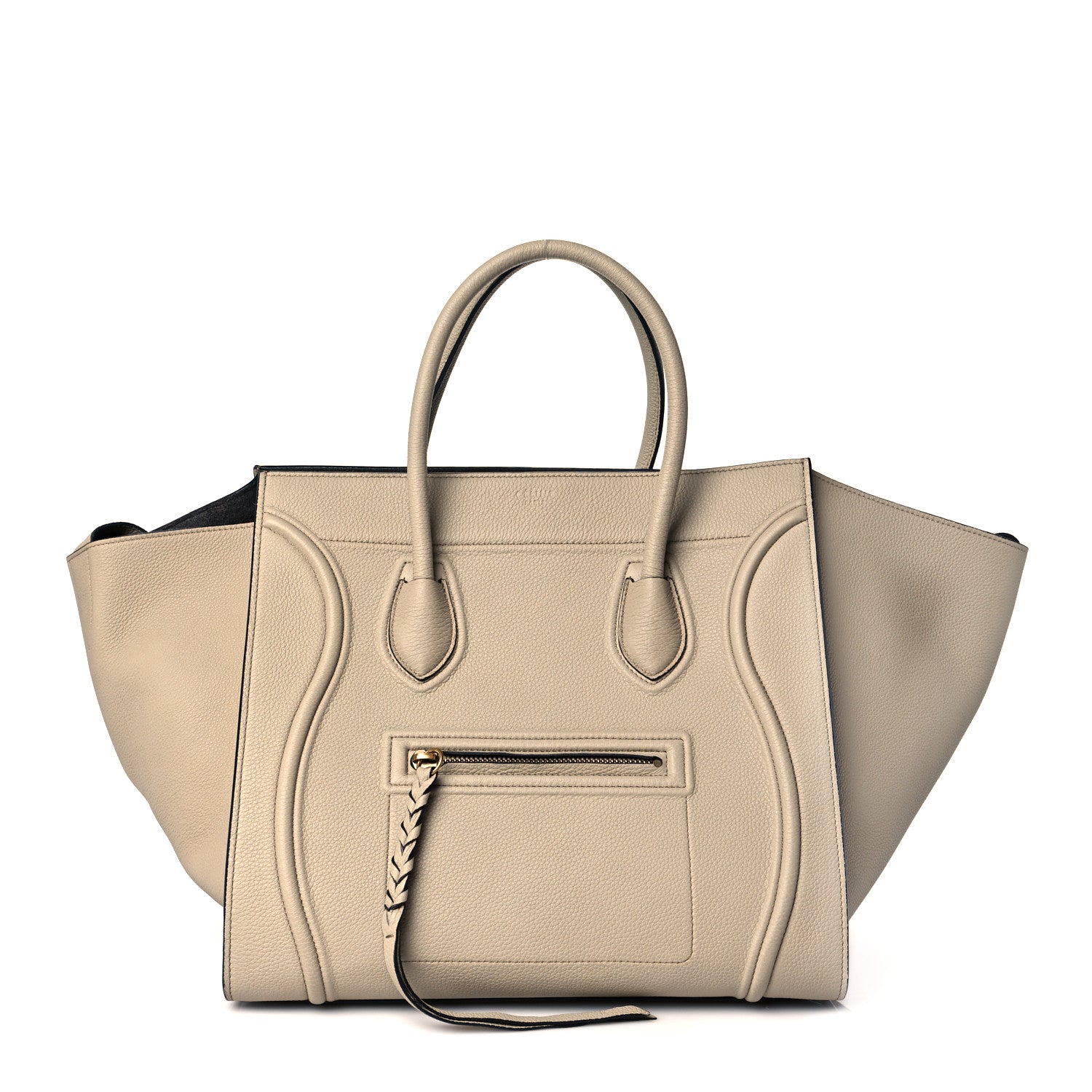 Celine Grained Calfskin Medium Phantom Luggage Quartz 1 of 9