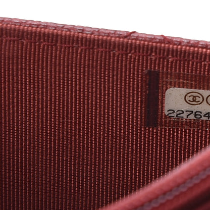 Chanel Caviar Quilted Wallet on Chain WOC Red 9 of 11