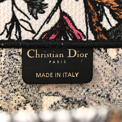 Christian Dior Canvas Embroidered Medium Mille Fleurs Book Tote Multicolor 6 of 11