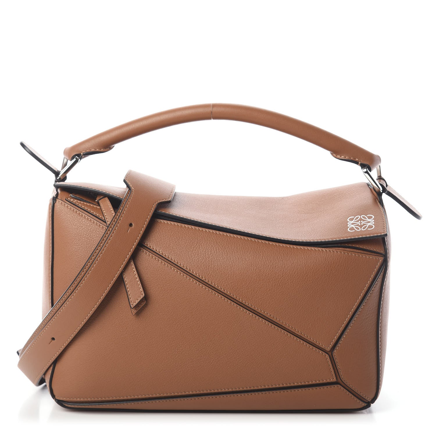 Loewe Calfskin Medium Puzzle Bag Tan 1 of 10
