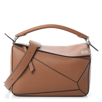 Loewe Calfskin Medium Puzzle Bag Tan 1 of 10