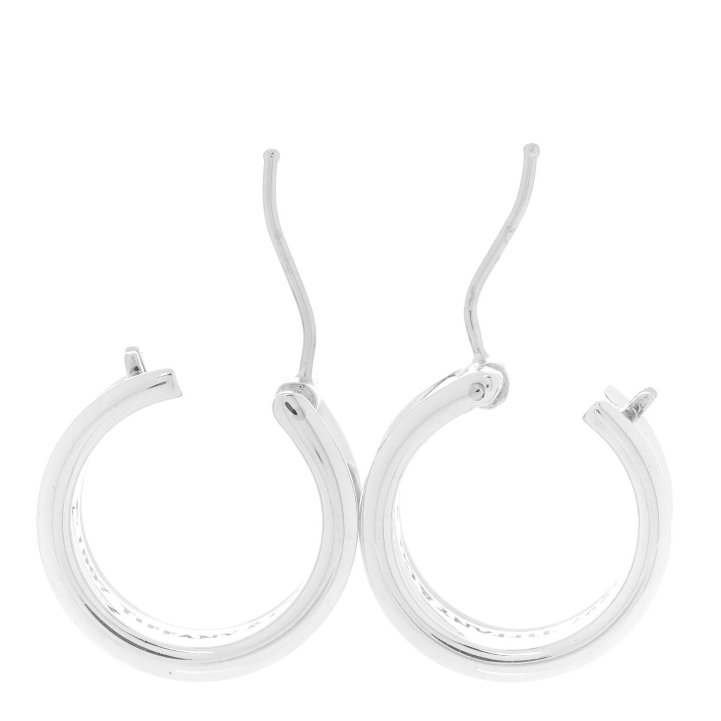 Sterling Silver Wide 1837 Hoop Earrings