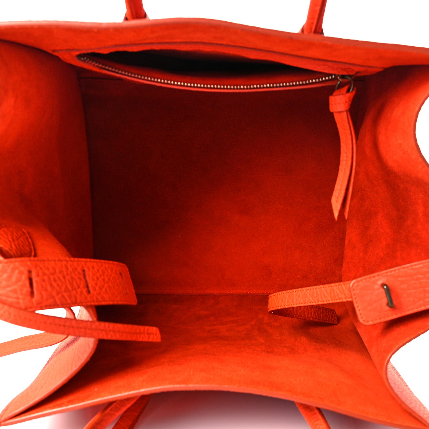 Bullhide Calfskin Medium Phantom Luggage Burnt Orange