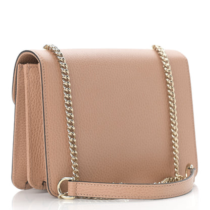 Gucci Dollar Calfskin Small Interlocking G Shoulder Bag Camelia 3 of 10