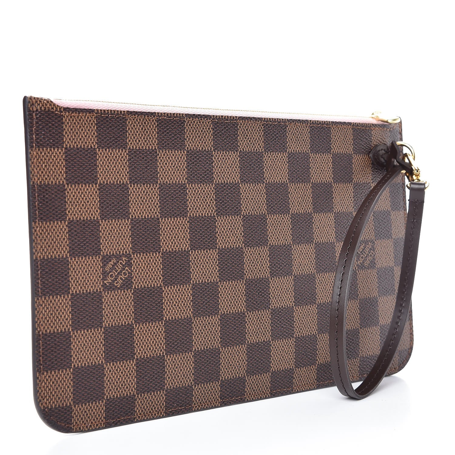 Louis Vuitton Damier Ebene Neverfull MM GM Pochette Rose Ballerine 3 of 7