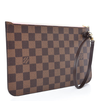 Louis Vuitton Damier Ebene Neverfull MM GM Pochette Rose Ballerine 3 of 7