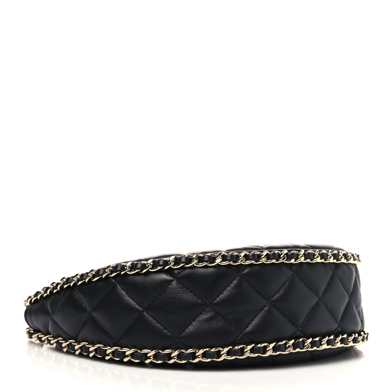 Chanel Lambskin Quilted Small Hobo Bag Black 4 of 10