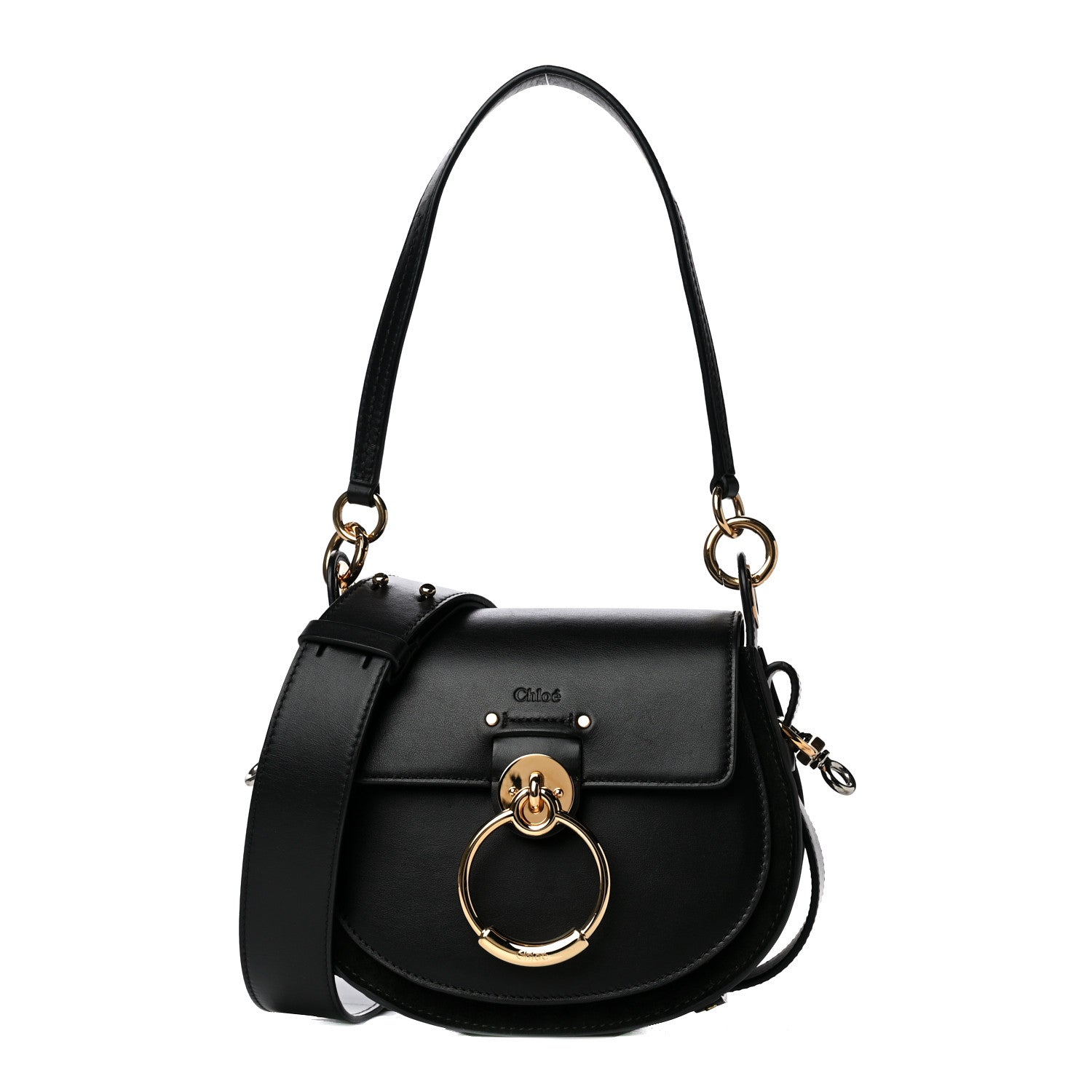 Chloe Calfskin Small Tess Bag Black 1 of 12