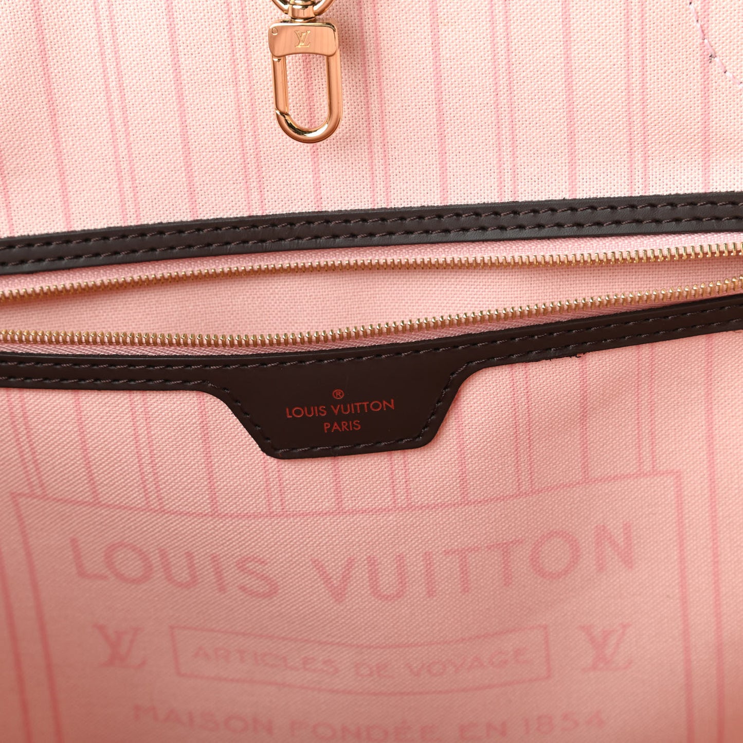 Damier Ebene Neo Neverfull MM Rose Ballerine
