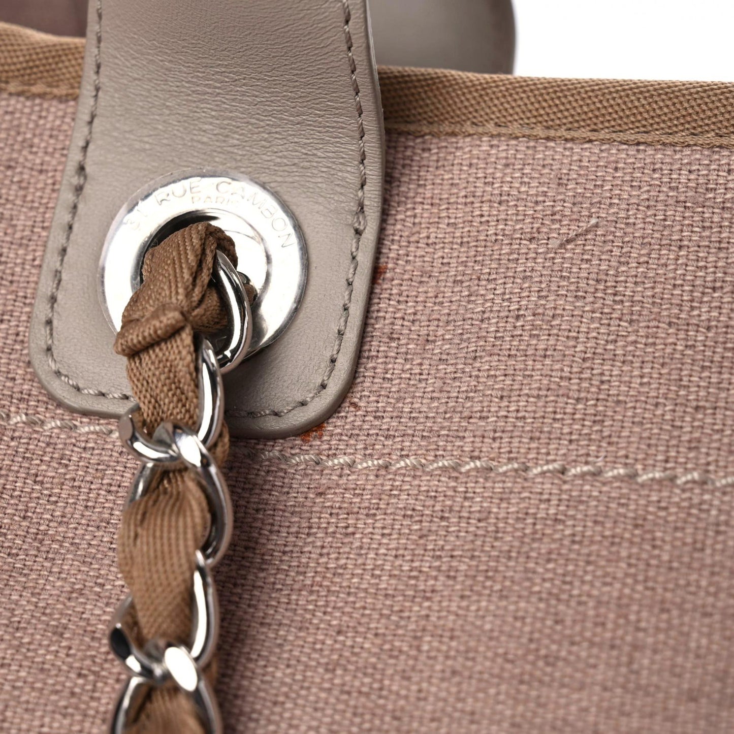 Canvas Medium Deauville Tote Ecru