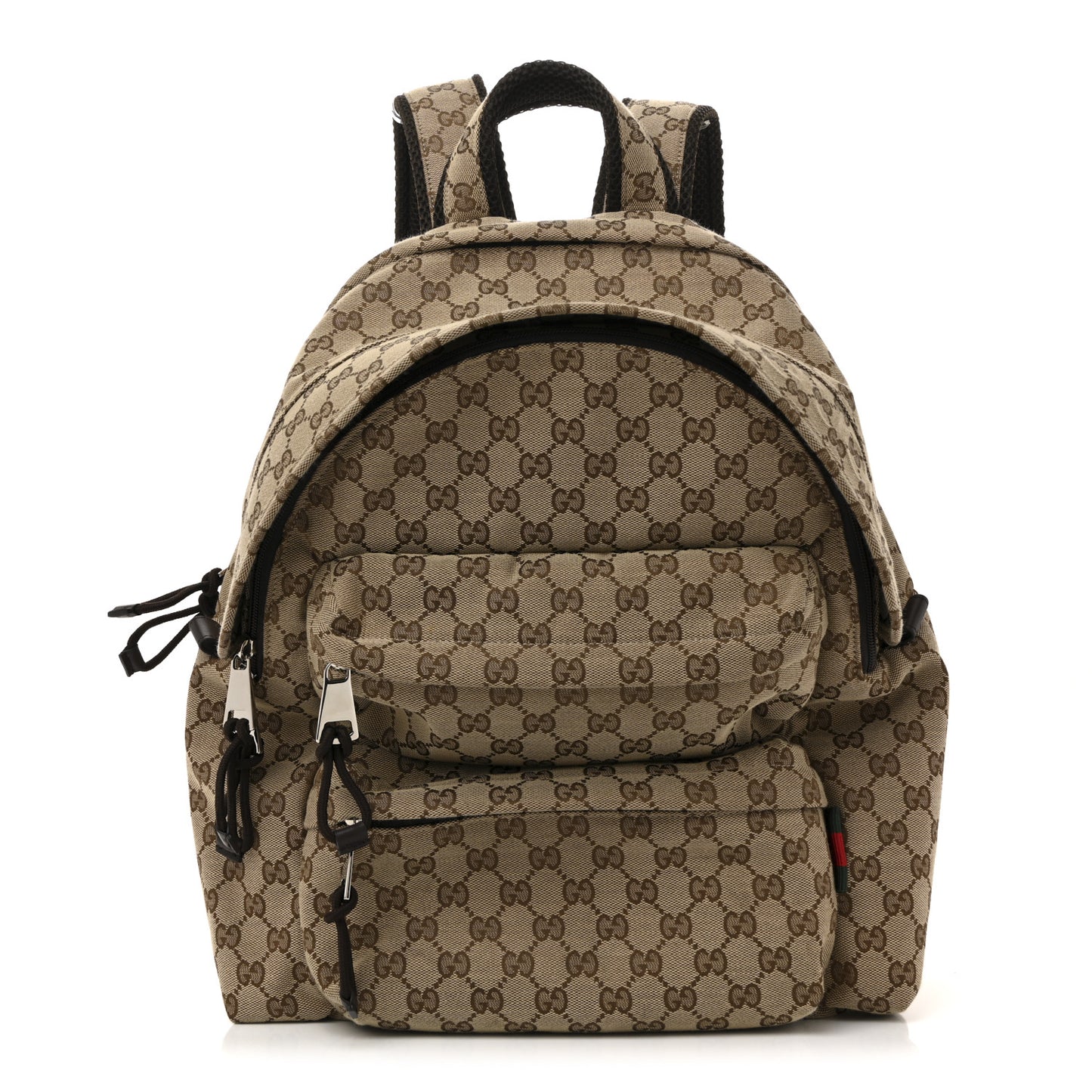 GG Monogram Medium Backpack Brown