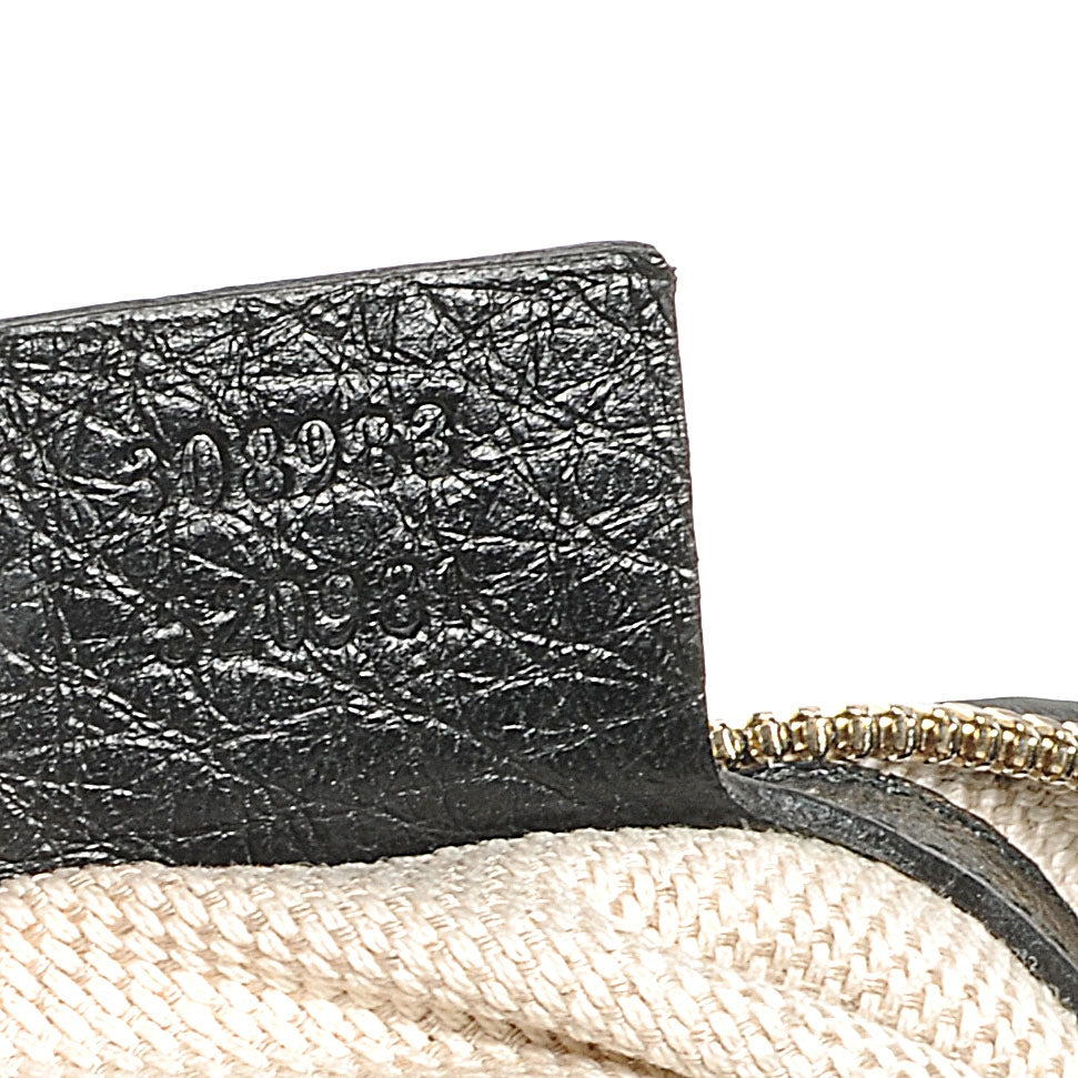 Pebbled Calfskin Small Soho Bowler Black