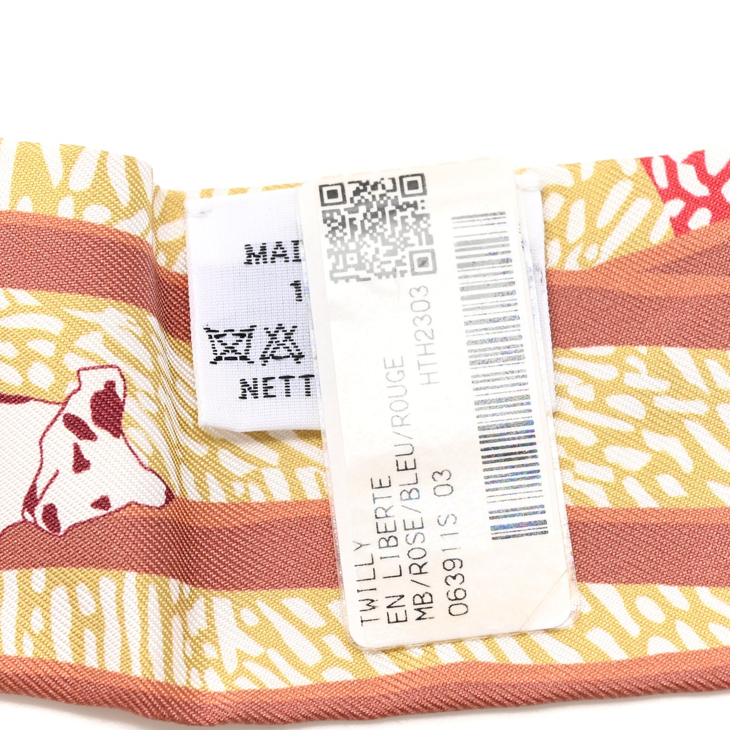 Silk En Liberte Twilly Rose Bleu Rouge