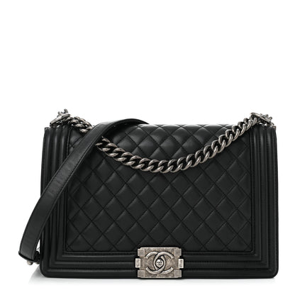 Chanel Lambskin Quilted New Medium Boy Flap Black 1 of 11
