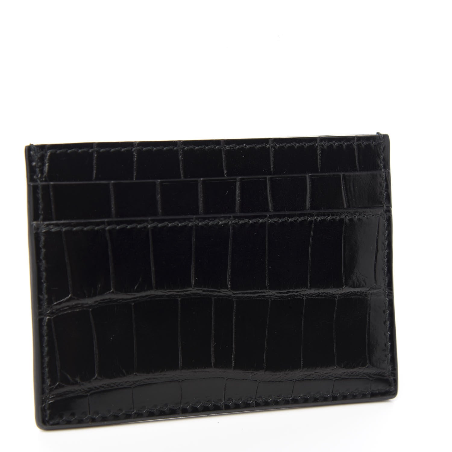 Gucci Alligator GG Marmont Card Holder Black 2 of 5