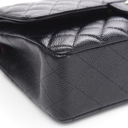 Chanel Caviar Quilted Medium Double Flap Black 9 of 10