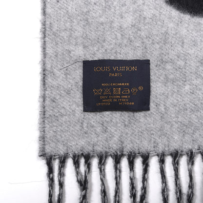 Louis Vuitton Cashmere Monogram Reykjavik Scarf Black 3 of 3