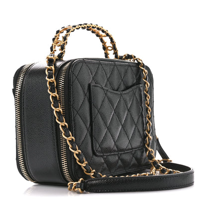 Chanel Caviar Quilted Small Pick Me Up Vanity Case Black 3 of 11