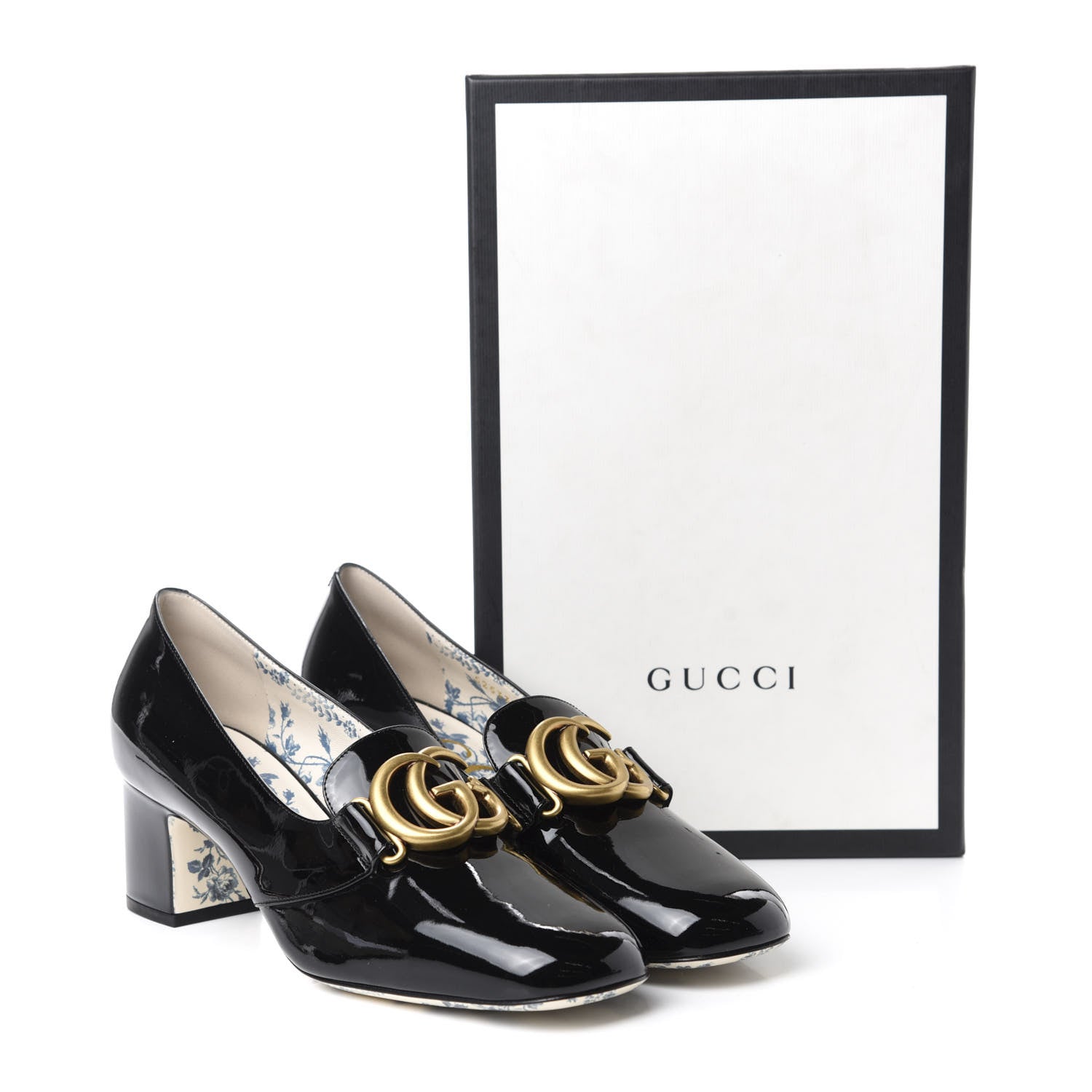 Gucci Vernice GG Victoire 55mm Loafer Pumps 40 Black 10 of 10