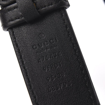 Gucci Velvet Matelasse GG Marmont Belt Bag 95 38 Black 7 of 10