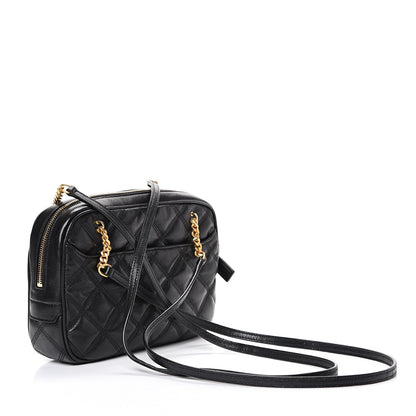 Saint Laurent Lambskin Quilted Becky Camera Shoulder Bag Black 2 of 10