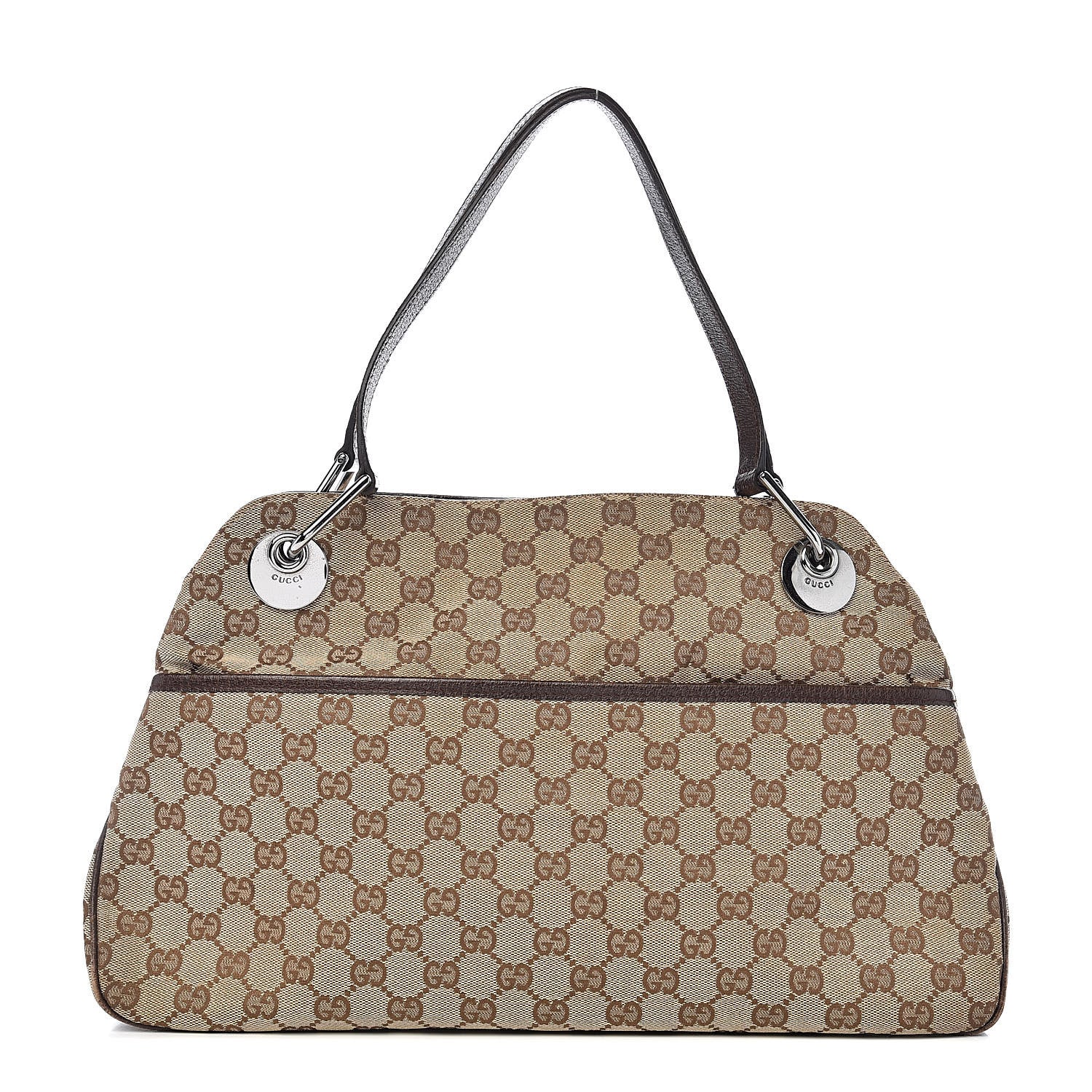 Gucci Monogram Medium Eclipse Shoulder Bag Dark Brown 1 of 13