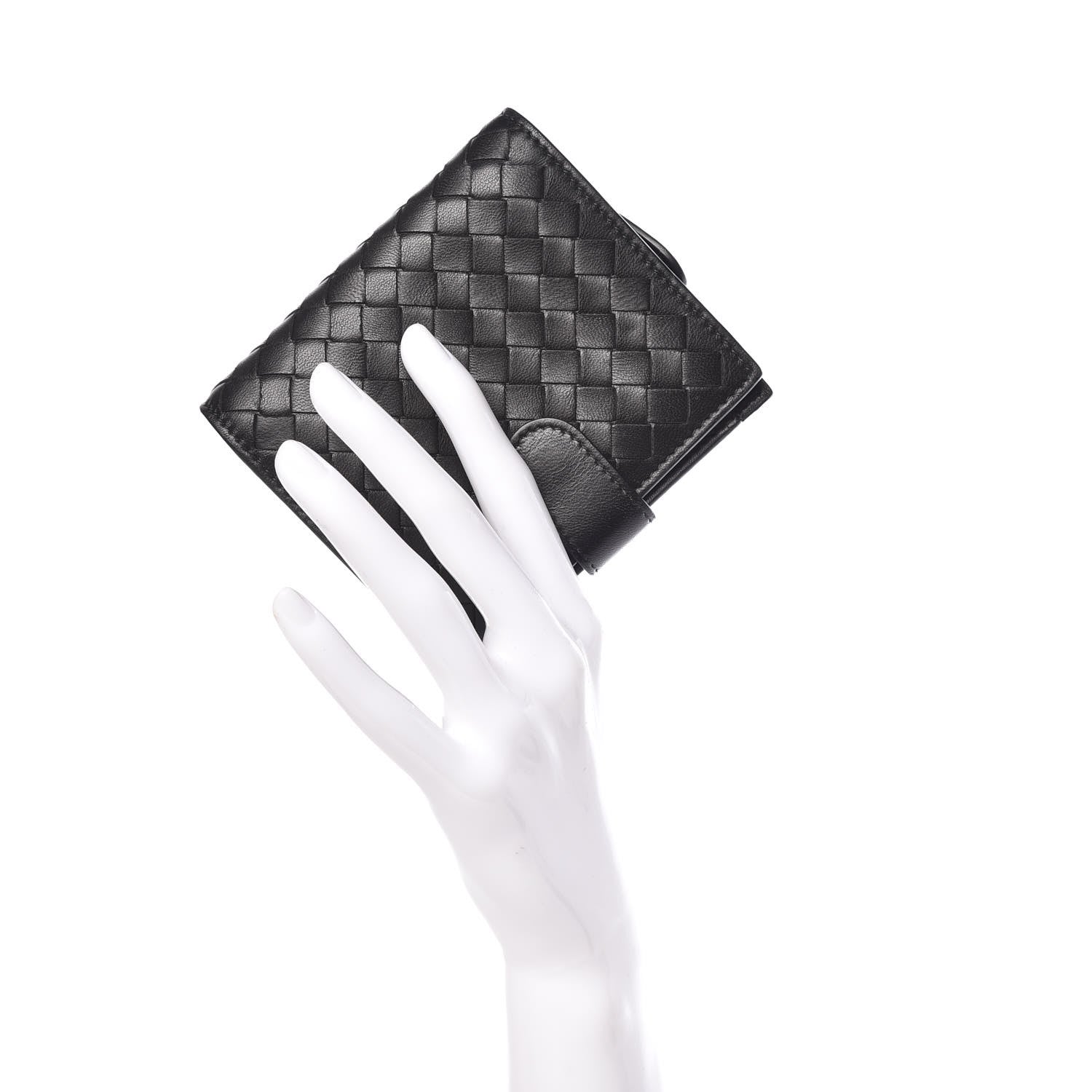 Bottega Veneta Nappa Intrecciato Mini Wallet Black 2 of 8