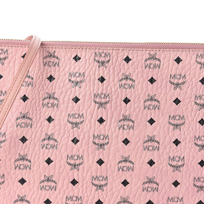 MCM Visetos Medium Crossbody Pouch Soft Pink 7 of 9