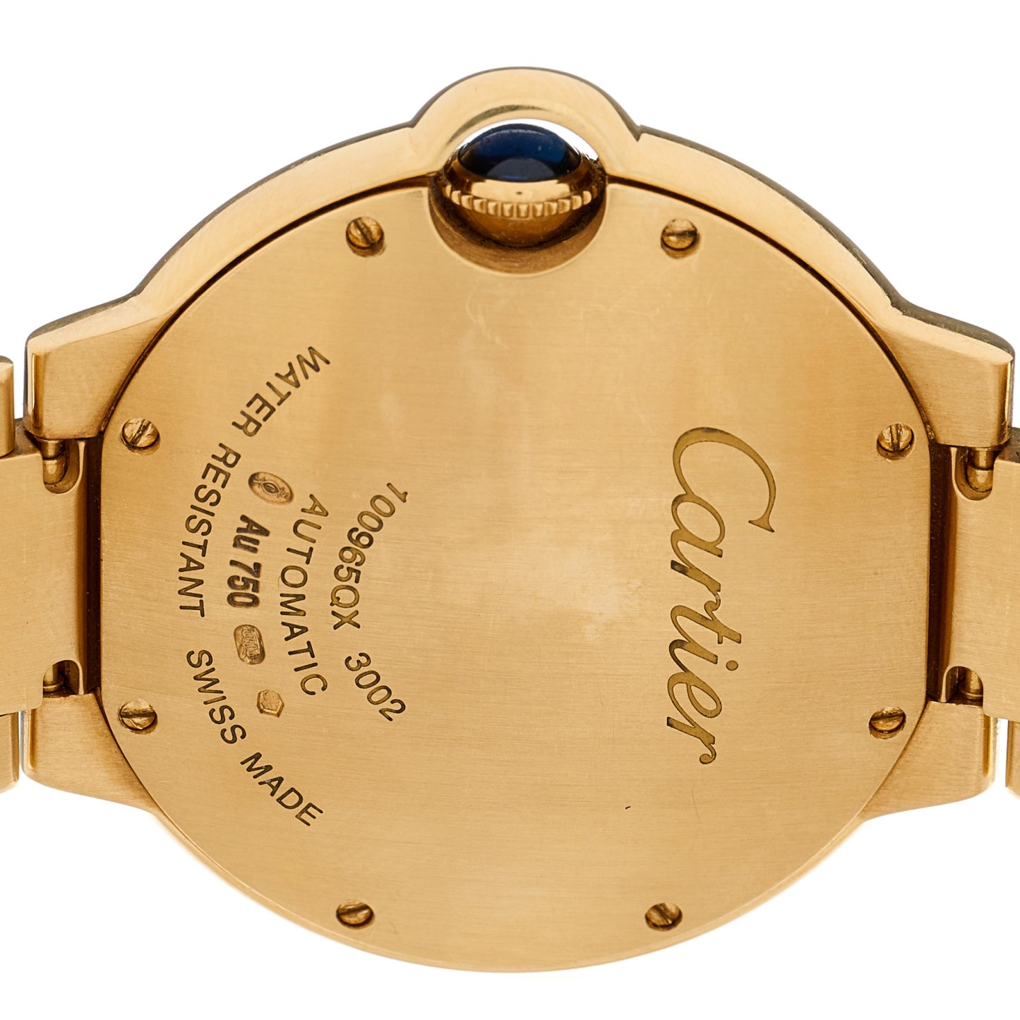 18K Yellow Gold 36mm Ballon Bleu De Cartier Automatic Watch