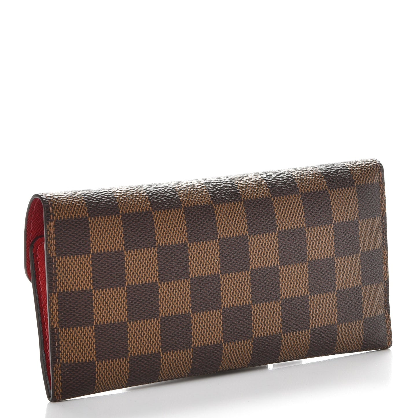 Damier Ebene Josephine Wallet Red