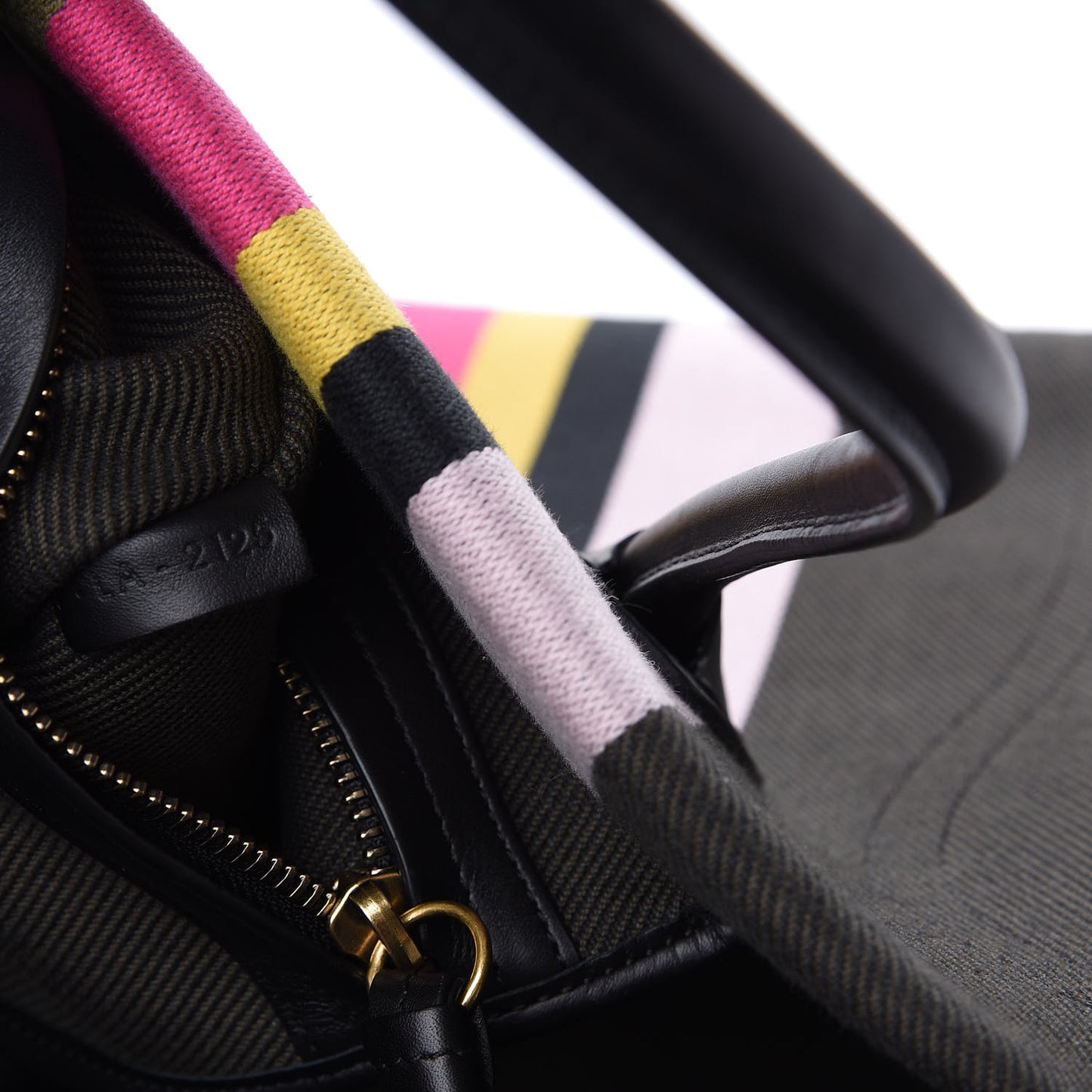Canvas Striped Medium Phantom Luggage Multicolor