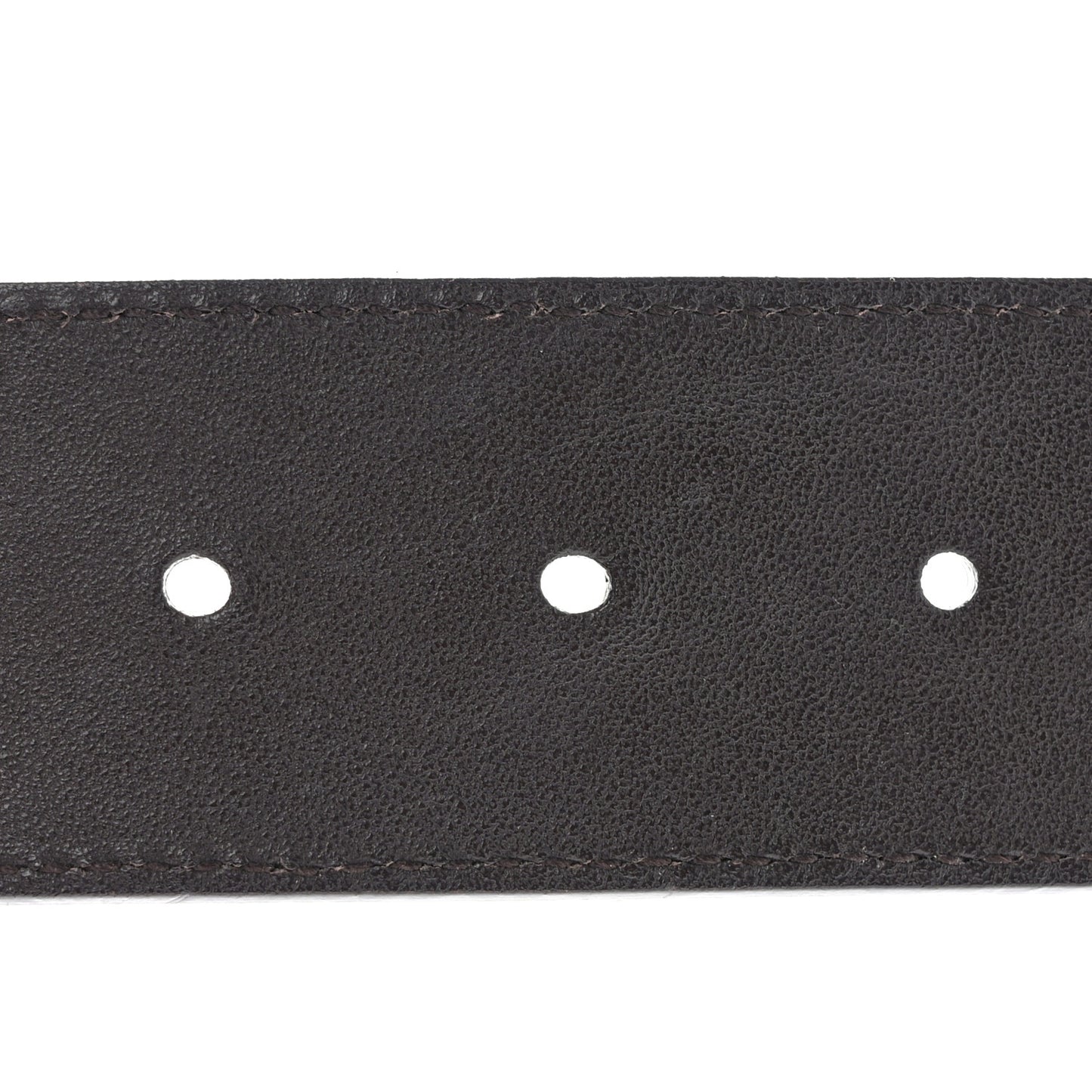 Textured Dollar Calfskin Double G 40mm Belt 85 34 Dark Cocoa