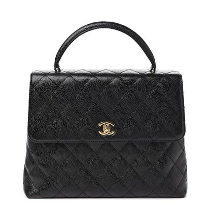 Chanel Caviar Quilted Jumbo Kelly Flap Black 1 of 10